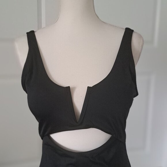 Meyeeka One Piece Tummy Control V neck High Cut Swimsuit XL NWT - Picture 2 of 8